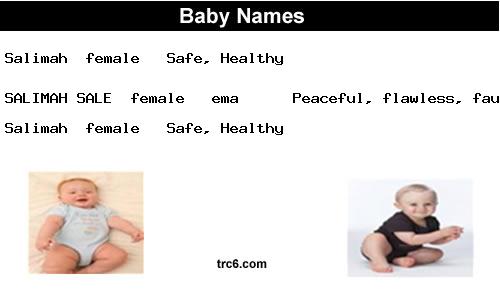 salimah-sale baby names