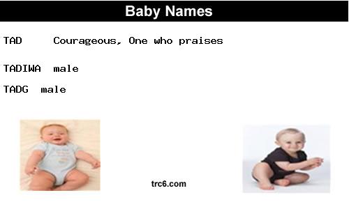 tad baby names