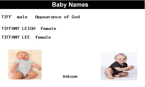 tiff baby names