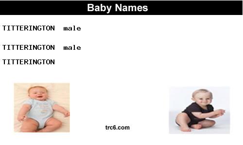 titterington baby names