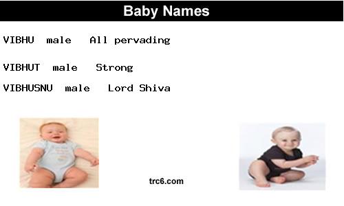 vibhut baby names