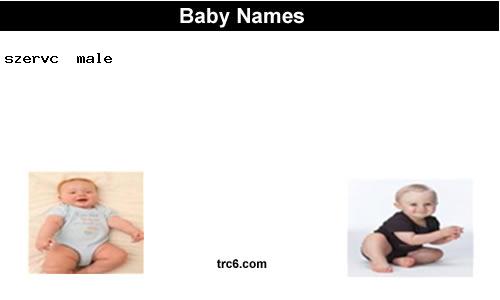 szervc baby names